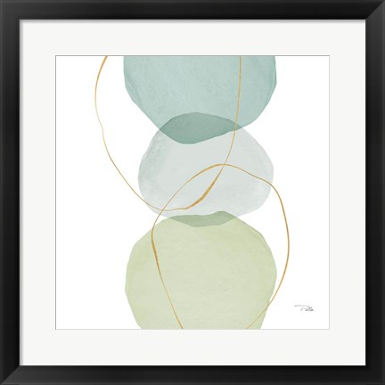 Framed Pastel Circles II Print