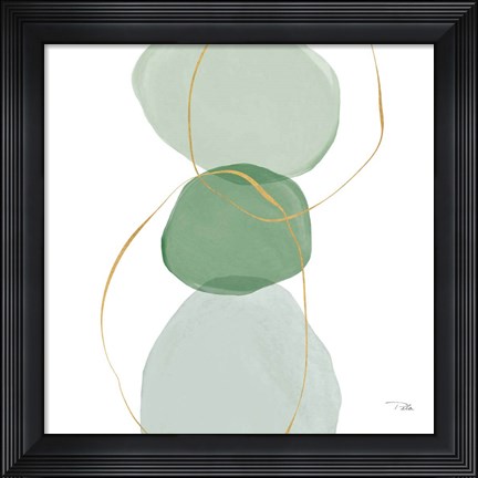 Framed Pastel Circles III Print