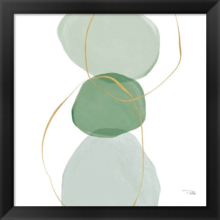 Framed Pastel Circles III Print