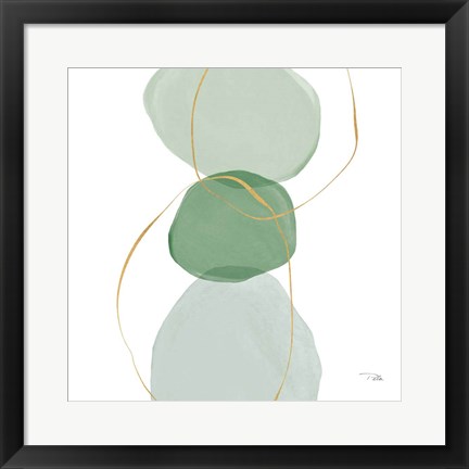 Framed Pastel Circles III Print