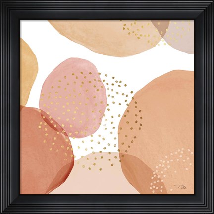 Framed Pebbles III Print