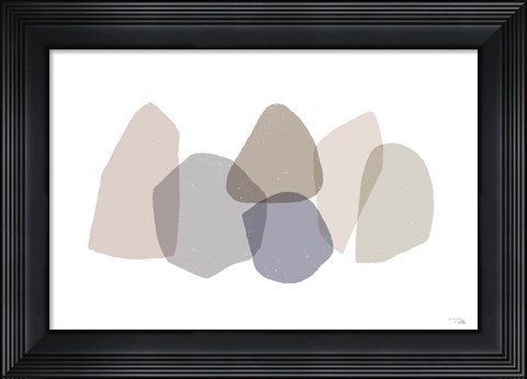 Framed Pieces by Pieces Neutral I Print