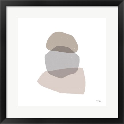 Framed Pieces by Pieces Neutral II Print