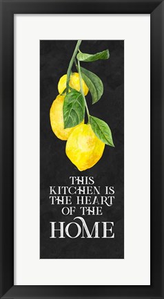 Framed Live with Zest sentiment vertical II-Heart of Home Print