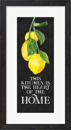 Framed Live with Zest sentiment vertical II-Heart of Home Print