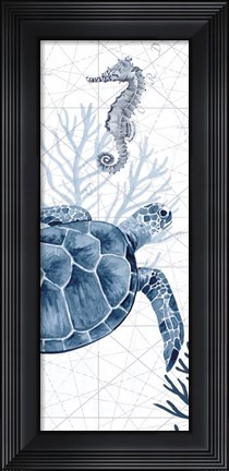 Framed Deep Blue Sea XIXB Print