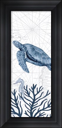 Framed Deep Blue Sea XIXC Print