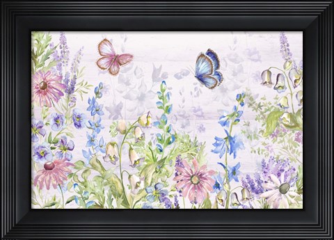 Framed Butterfly Trail I Print