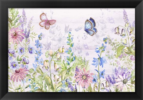 Framed Butterfly Trail I Print