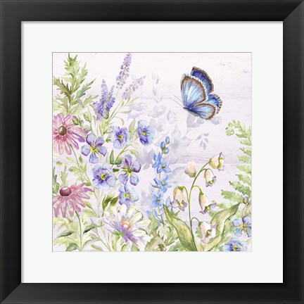 Framed Butterfly Trail II Print