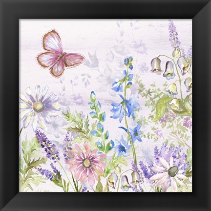 Framed Butterfly Trail III Print