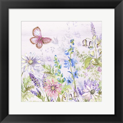 Framed Butterfly Trail III Print