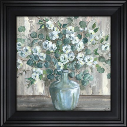 Framed Apple Blossom Jug square Print