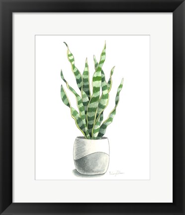 Framed Potted Exotics I Print