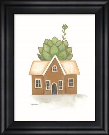 Framed Garden House Cactus Print