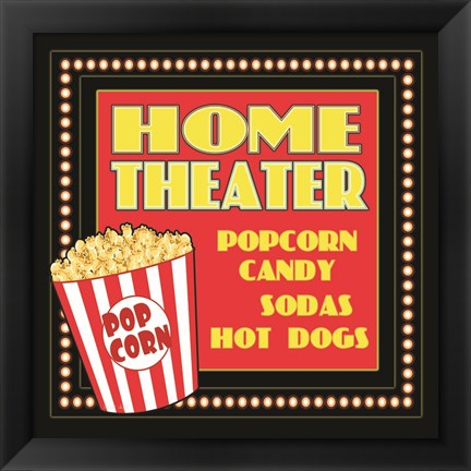 Framed Home Movie Theater Print