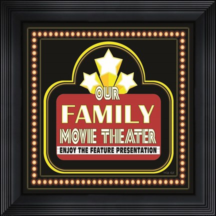 Framed Family Movie Theater Print