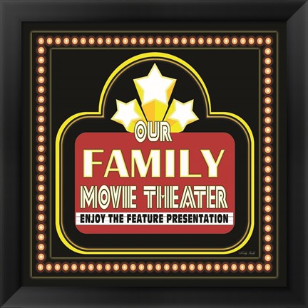 Framed Family Movie Theater Print