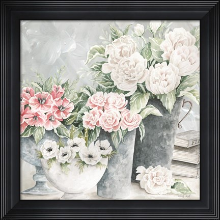 Framed Plentiful Blooms II Print