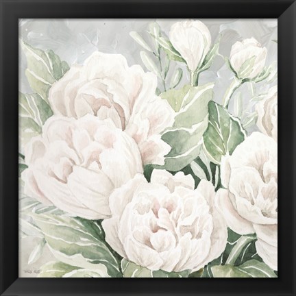 Framed Peaceful Peonies Print