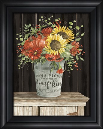 Framed Colors of Fall Floral Print