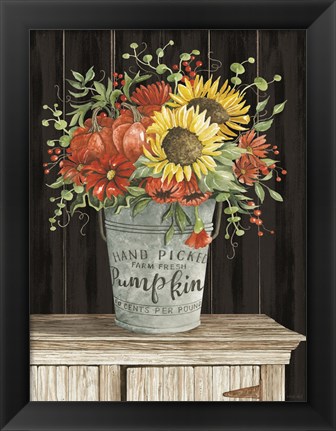 Framed Colors of Fall Floral Print