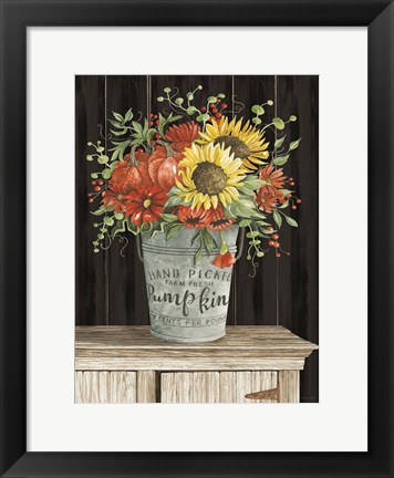 Framed Colors of Fall Floral Print