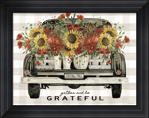 Framed Gather and Be Grateful Print