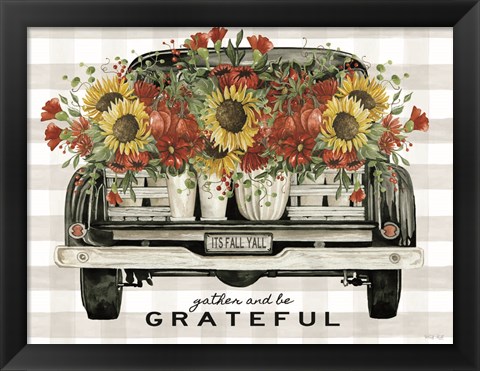 Framed Gather and Be Grateful Print