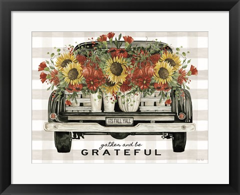 Framed Gather and Be Grateful Print