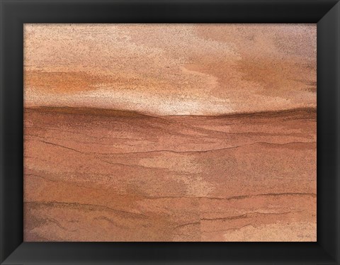 Framed Abstract Desert I Print