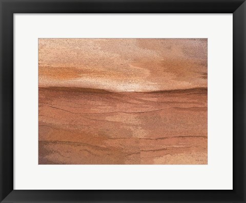 Framed Abstract Desert I Print