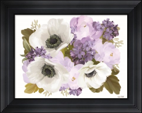Framed Lilacs and Anemones Print