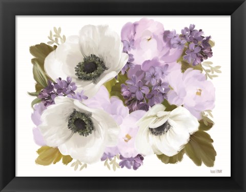 Framed Lilacs and Anemones Print