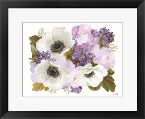 Framed Lilacs and Anemones Print