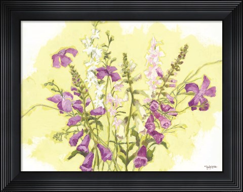 Framed Purple Flowers Print
