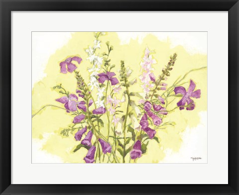 Framed Purple Flowers Print