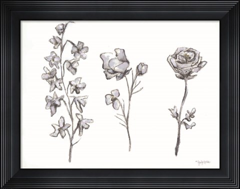 Framed Floral Trio Print