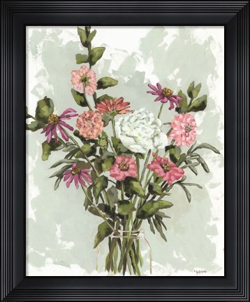Framed Flower Garden Bouquet Print