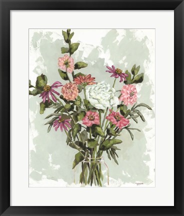 Framed Flower Garden Bouquet Print