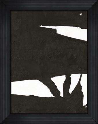 Framed Black &amp; White Abstract 1 Print