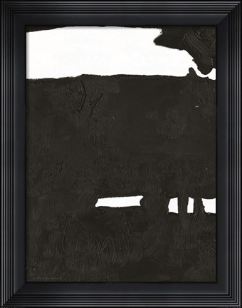 Framed Black &amp; White Abstract 2 Print