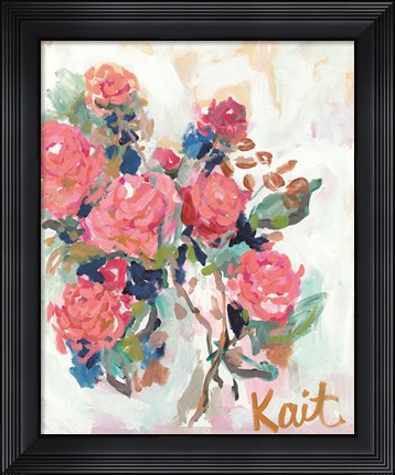 Framed All Flowers Need Time Print