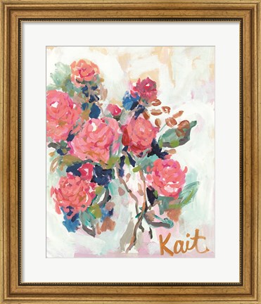 Framed All Flowers Need Time Print