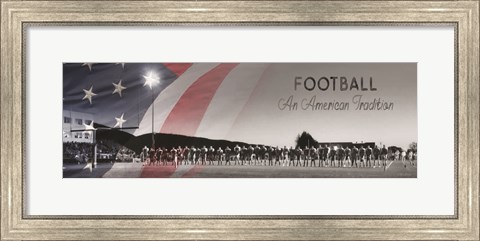 Framed Football - An American Tradition Print