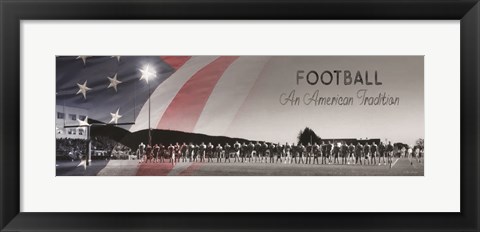 Framed Football - An American Tradition Print