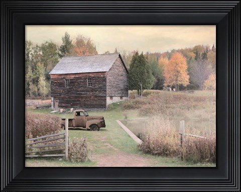 Framed Fall on the Farm I Print