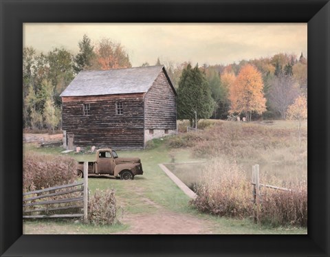 Framed Fall on the Farm I Print