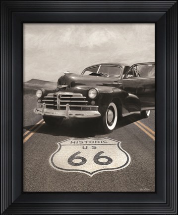 Framed Historic Route 66 Print