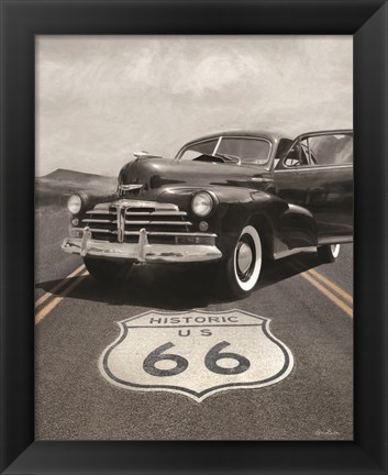 Framed Historic Route 66 Print